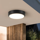 Plafonnier LED rond en aluminium étanche et simple pour extérieur