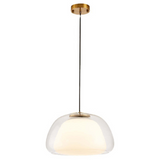 Modern Milk Glass Jelly Pendant Light