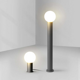 Lampe d'extérieur LED design moderne Pena en métal noir pour jardin