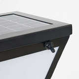 Lampe d'extérieur LED Orr au design moderne, en métal acrylique noir