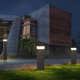 Lampe d'extérieur LED rectangulaire en métal Orr Industrie Design