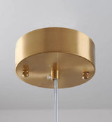 Suspension moderne en verre gris avec ciel étoilé