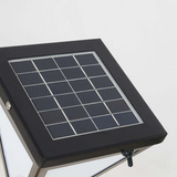 Lampe d'extérieur LED Orr au design moderne, en métal acrylique noir