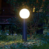 Lampe d'extérieur LED design moderne Pena en métal noir pour jardin