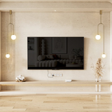 Suspension moderne en verre à 2 lumières en forme de U pour salon et chambre