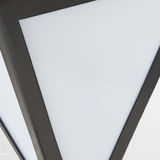 Lampe d'extérieur LED Orr au design moderne, en métal acrylique noir