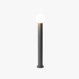 Lampe d'extérieur LED design moderne Pena en métal noir pour jardin