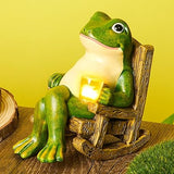 Grenouille de jardin lumineuse