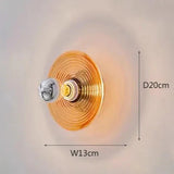 Applique murale LED vintage en verre