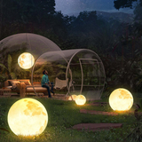 Lampe d'extérieur LED moderne Elif, suspension en métal doré et résine, idéale pour un hall d'entrée ou un extérieur