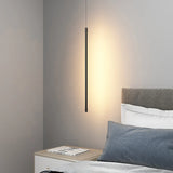 Suspension LED longue et minimaliste en aluminium