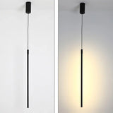 Suspension LED longue et minimaliste en aluminium