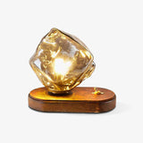 Lampe de table en verre Ice Stone