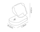 Lampe de table en verre Ice Stone