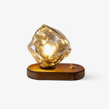 Lampe de table en verre Ice Stone