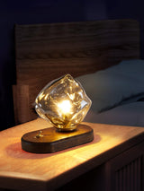 Lampe de table en verre Ice Stone