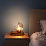 Lampe de table en verre Ice Stone
