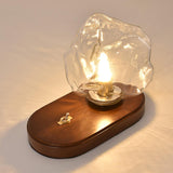 Lampe de table en verre Ice Stone