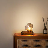 Lampe de table en verre Ice Stone