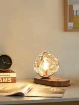 Lampe de table en verre Ice Stone