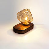 Lampe de table en verre Ice Stone