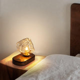 Lampe de table en verre Ice Stone