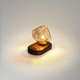 Lampe de table en verre Ice Stone