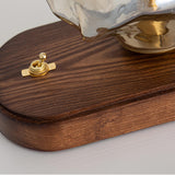 Lampe de table en verre Ice Stone