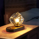 Lampe de table en verre Ice Stone