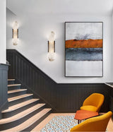 Applique murale allongée en albâtre Melange