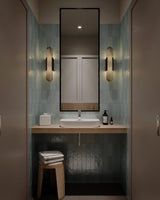 Applique murale allongée en albâtre Melange