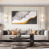 Applique murale allongée en albâtre Melange