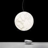 Lampe à suspension en soie Moon