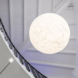 Lampe à suspension en soie Moon