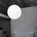 Lampe à suspension en soie Moon