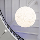 Lampe à suspension en soie Moon