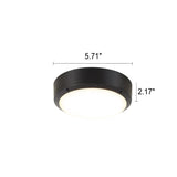 Plafonnier LED rond en aluminium étanche et simple pour extérieur
