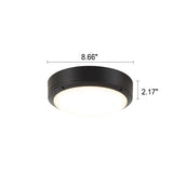 Plafonnier LED rond en aluminium étanche et simple pour extérieur