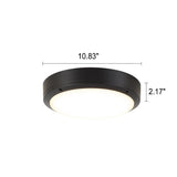 Plafonnier LED rond en aluminium étanche et simple pour extérieur