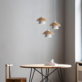 Stone Wood Pendant Lamp