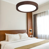 Wood Grain Round Ceiling Light