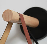 Applique murale conique en bois