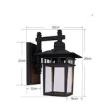 Alessio Black Deco Outdoor Wall Lamp