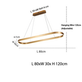 Suspension de cuisine en or rose