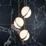 Lumaglo™ | Lampe à suspension dorée