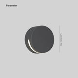 Applique murale d'extérieur ronde moderne en verre, étanche IP65