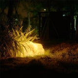 Luminaire extérieur en pierre vibrante