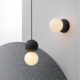 Lampe bol en ciment Origo