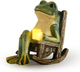 Grenouille de jardin lumineuse