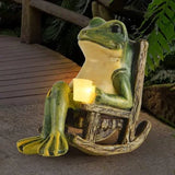 Grenouille de jardin lumineuse